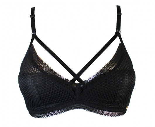 Стильный бюстгальтер-бралетт Diamond Mesh Non Wired Padded Bralette - Pretty Polly купить с доставкой