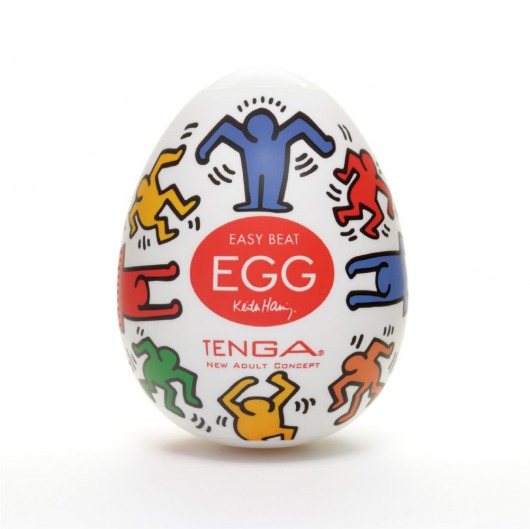 Мастурбатор-яйцо Keith Haring EGG DANCE - Tenga - в Салавате купить с доставкой