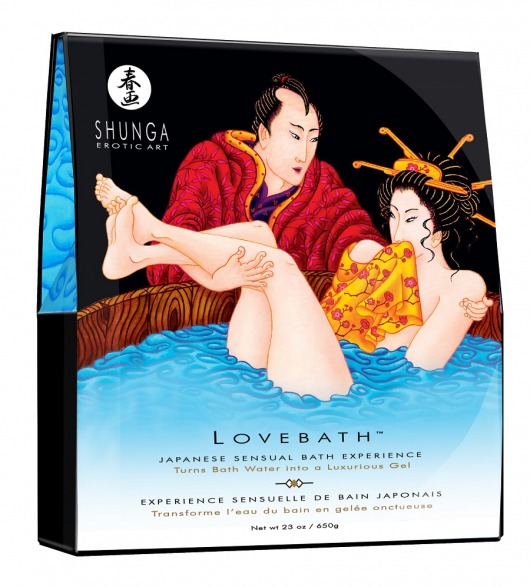 Соль для ванны Lovebath Ocean temptation, превращающая воду в гель - 650 гр. - Shunga - купить с доставкой в Салавате