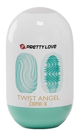 Бирюзовый мастурбатор-яйцо Twist Angel - Baile - в Салавате купить с доставкой