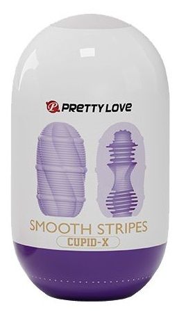 Сиреневый мастурбатор-яйцо Smooth Stripes - Baile - в Салавате купить с доставкой