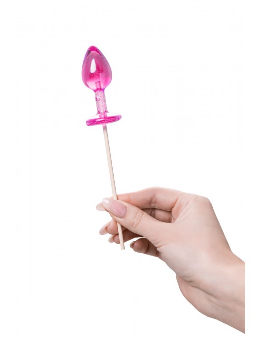 Розовый леденец  в форме анальной втулки со вкусом айриш крим - 29 гр. - Sosuчki - купить с доставкой в Салавате