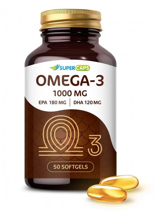Пищевая добавка SuperCaps OMEGA-3 - 50 капсул (1000 мг) - SuperCaps - купить с доставкой в Салавате