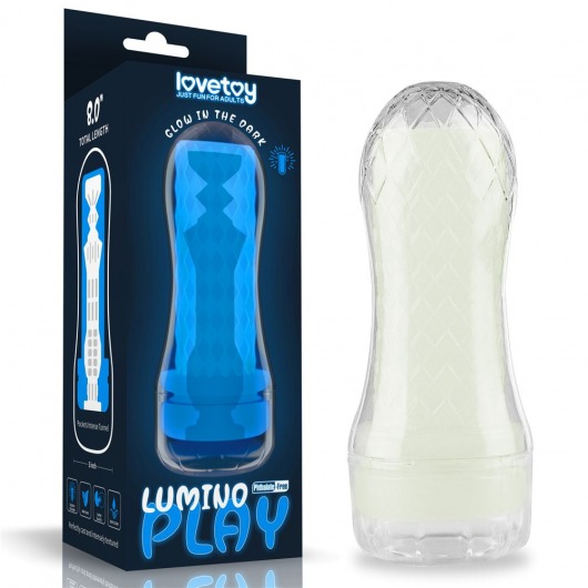 Светящийся в темноте мастурбатор Lumino Play Masturbator Pocketed - Lovetoy - в Салавате купить с доставкой