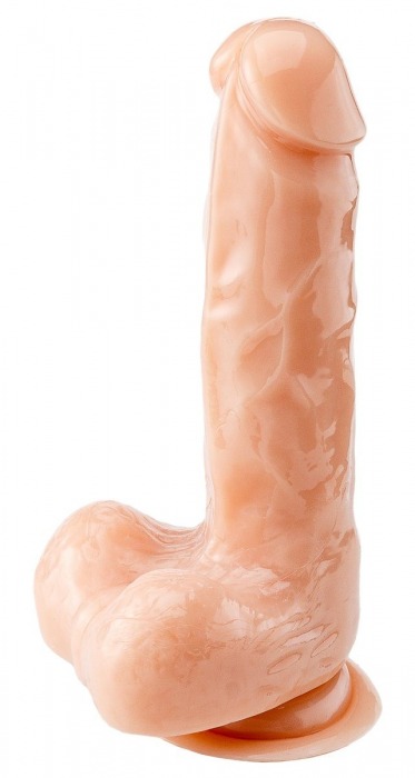Телесный реалистичный фаллоимитатор - 18 см. - Devi купить с доставкой в интернет-магазине Orgasmix в Салавате Телесный реалистичный фаллоимитатор - 18 см. - Devi