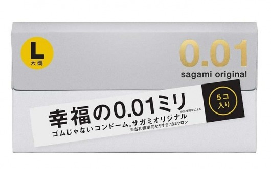 Презервативы Sagami Original 0.02 L-size увеличенного размера - 5 шт. - Sagami - купить с доставкой в Салавате