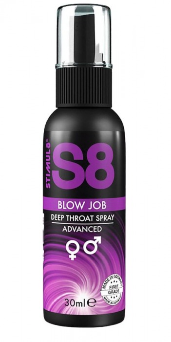 Лубрикант для орального секса S8 Deep Throat Spray - 30 мл. - Stimul8 - купить с доставкой в Салавате