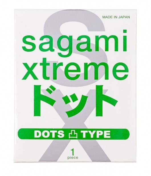 Презерватив Sagami Xtreme Type-E с точками - 1 шт. - Sagami - купить с доставкой в Салавате