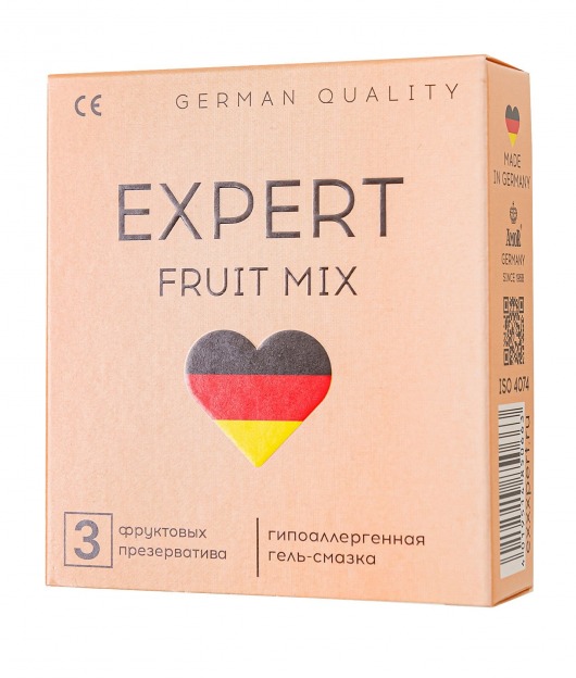 Ароматизированные презервативы EXPERT Fruit Mix - 3 шт. - Expert - купить с доставкой в Салавате