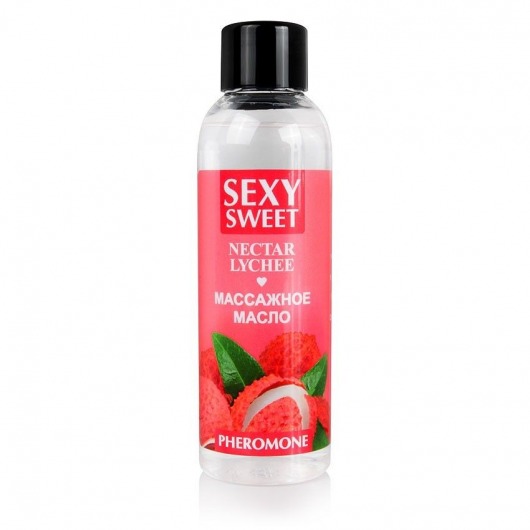 Массажное масло Sexy Sweet Nectar Lychee с феромонами и ароматом личи - 75 мл. - Биоритм - купить с доставкой в Салавате