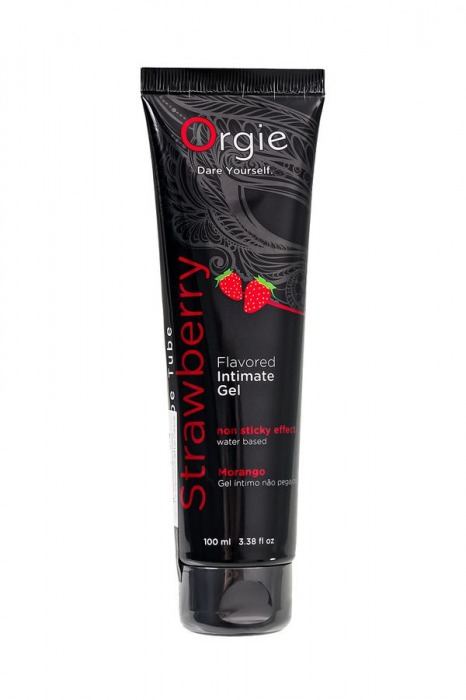 Интимный гель на водной основе Lube Tube Strawberry с клубничным вкусом - 100 мл. - ORGIE - купить с доставкой в Салавате