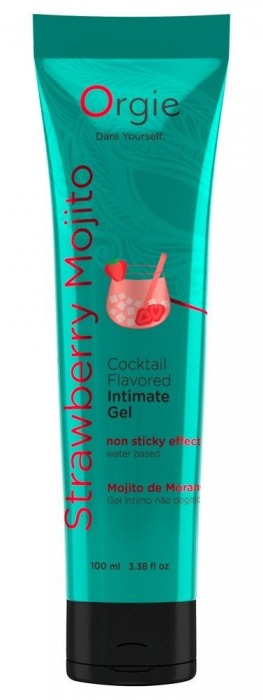 Съедобный интимный гель Orgie Lube Tube Cocktail Strawberry Mojito - 100 мл. - ORGIE - купить с доставкой в Салавате