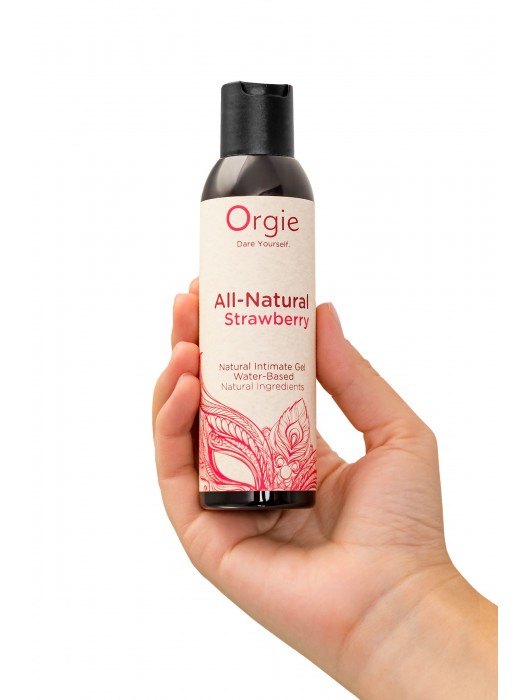 Интимный гель на водной основе All-Natural Strawberry с ароматом клубники - 150 мл. - ORGIE - купить с доставкой в Салавате