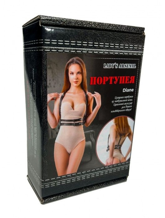 Изящная портупея из натуральной кожи Diane - БДСМ Арсенал - купить с доставкой в Салавате