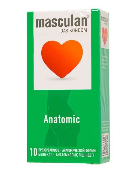 Презервативы анатомической формы Masculan Anatomic - 10 шт. - Masculan - купить с доставкой в Салавате