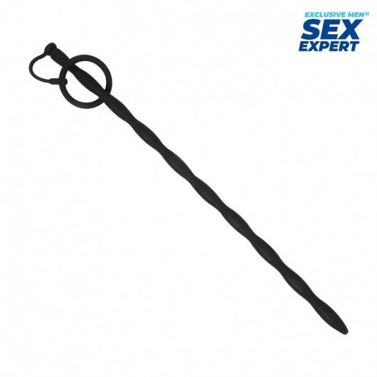 Черный стимулятор уретры Sex Expert - Sex Expert - купить с доставкой в Салавате