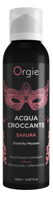 Хрустящая пенка для массажа Orgie Acqua Croccante Sakura с ароматом сакуры - 150 мл. - ORGIE - купить с доставкой в Салавате
