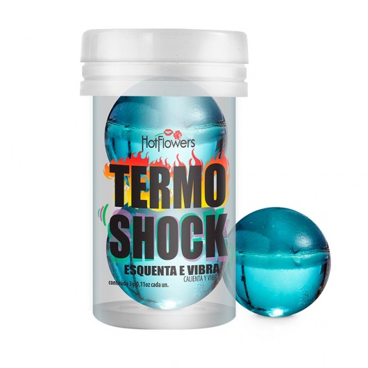 Интимный гель Termo Shock Hot Ball с разогревающе-покалывающим эффектом (2 шарика по 3 гр.) - HotFlowers - купить с доставкой в Салавате