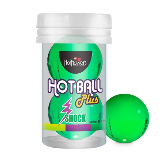 Лубрикант на силиконовой основе Hot Ball Plus с покалывающим эффектом (2 шарика по 3 гр.) - HotFlowers - купить с доставкой в Салавате