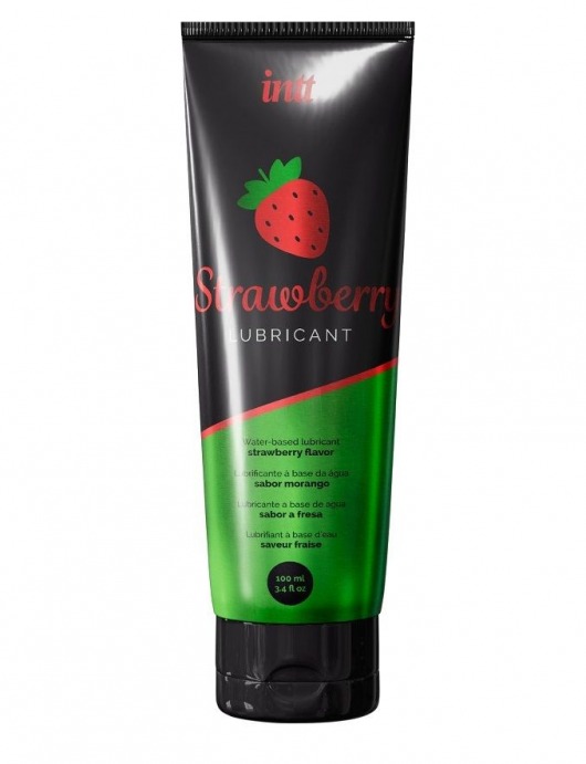 Смазка на водной основе с ароматом клубники Strawberry Lubricant - 100 мл. - INTT - купить с доставкой в Салавате