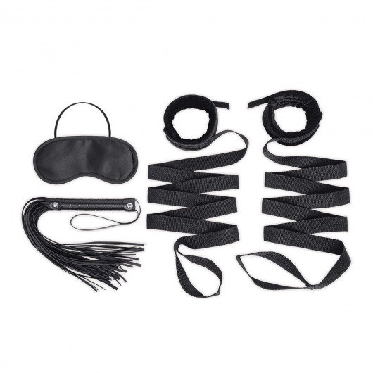 Эротический набор 4PC Bondage Bed Strap   Flogger Kit - Lux Fetish - купить с доставкой в Салавате