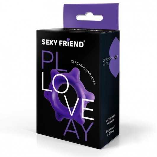 Фиолетовое эрекционное кольцо с шипиками - 1137 - в Салавате купить с доставкой