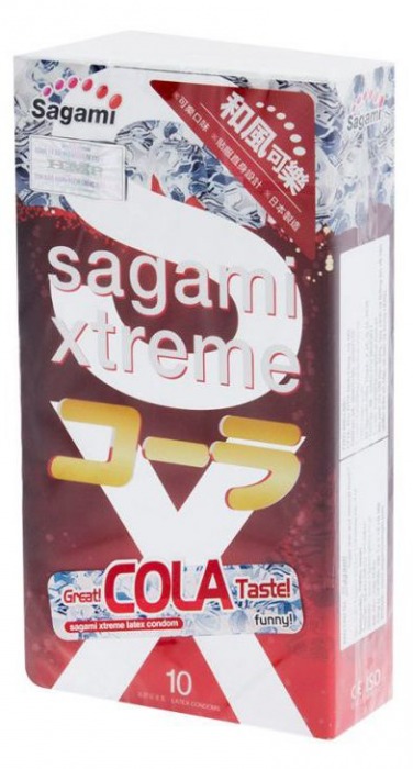 Ароматизированные презервативы Sagami Xtreme COLA - 10 шт. - Sagami - купить с доставкой в Салавате