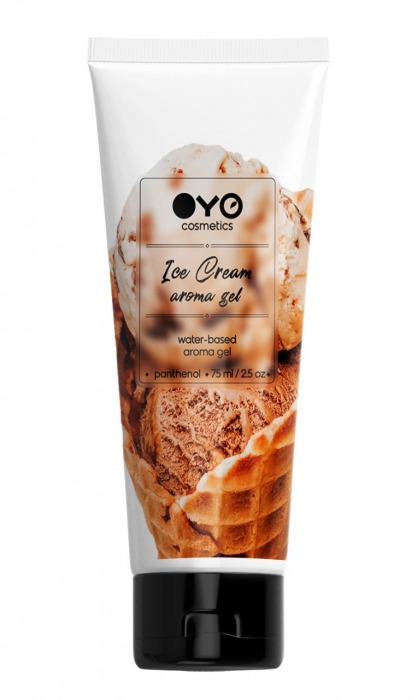 Лубрикант на водной основе OYO Aroma Gel Ice Cream с ароматом пломбира - 75 мл. - OYO - купить с доставкой в Салавате