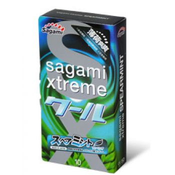 Презервативы Sagami Xtreme Mint с ароматом мяты - 10 шт. - Sagami - купить с доставкой в Салавате