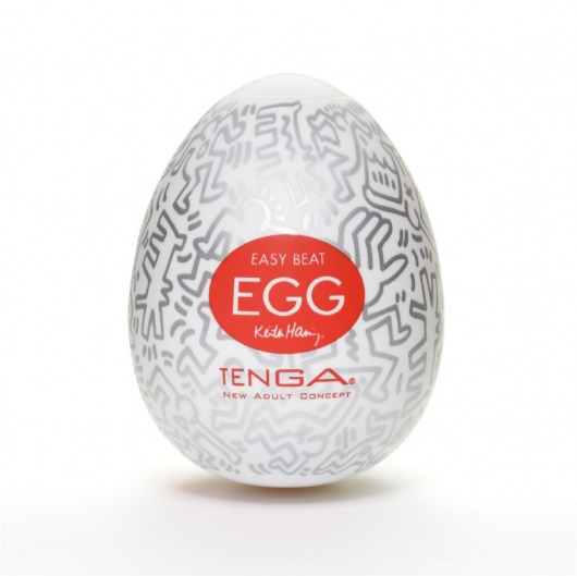 Мастурбатор-яйцо Keith Haring EGG PARTY - Tenga - в Салавате купить с доставкой