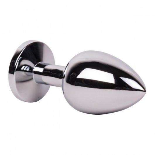 Большой стальной плаг с розовым кристаллом Pink Bubble Gum - 9,5 см. - Erotic Fantasy - купить с доставкой в Салавате