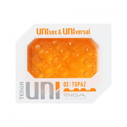 Оранжевый мастурбатор-стимулятор Tenga Uni Topaz - Tenga - в Салавате купить с доставкой
