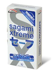 Презервативы Sagami Xtreme Ultrasafe с двойным количеством смазки - 10 шт. - Sagami - купить с доставкой в Салавате