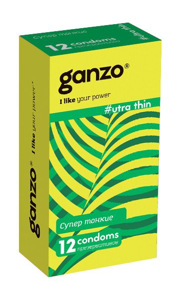 Ультратонкие презервативы Ganzo Ultra thin - 12 шт. - Ganzo - купить с доставкой в Салавате