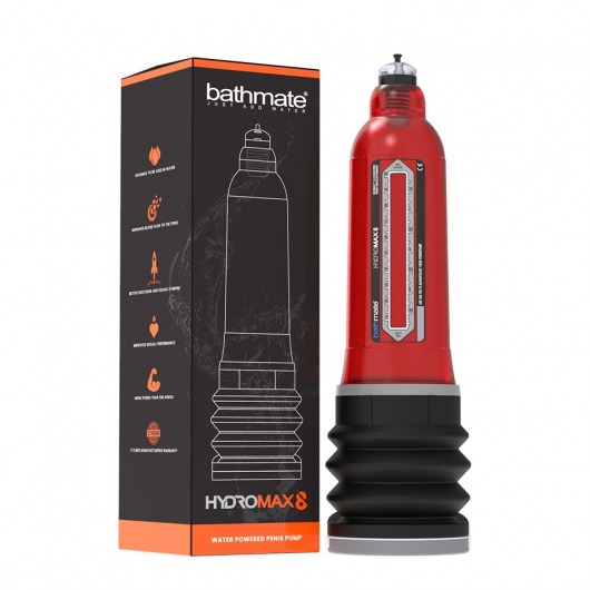 Красная гидропомпа Bathmate HydroMAX8 - Bathmate - в Салавате купить с доставкой