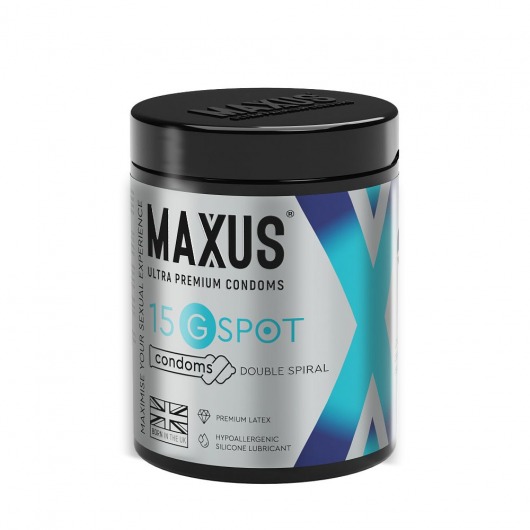 Гладкие презервативы Maxus G spot с двойной спиралью - 15 шт. - Maxus - купить с доставкой в Салавате