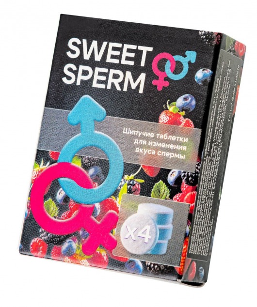 Шипучие таблетки для мужчин Sweet Sperm для изменения вкуса спермы (4 шт. по 0,5 гр.) - Капиталпродукт - купить с доставкой в Салавате