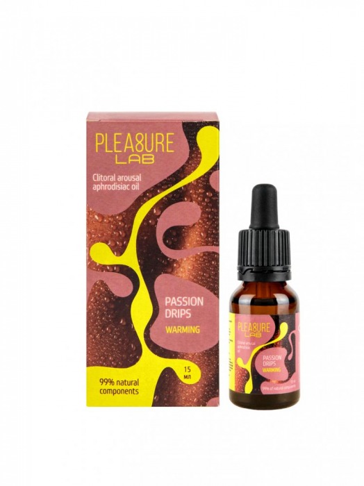 Капли с согревающим эффектом Passion Drips Warming - 15 мл. - Pleasure Lab - купить с доставкой в Салавате