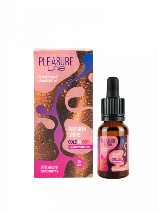 Жидкий вибратор Passion Drips Cold n Hot - 15 мл. - Pleasure Lab - купить с доставкой в Салавате