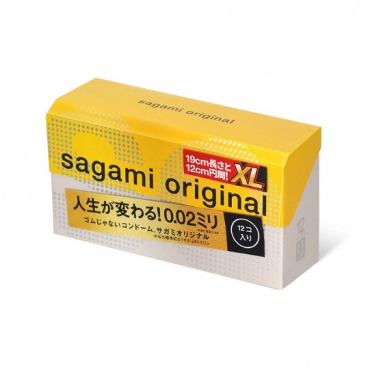 Презервативы увеличенного размера Sagami Original 0.02 XL-size - 12 шт. - Sagami - купить с доставкой в Салавате