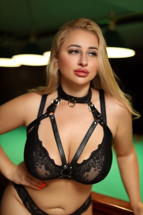 Черная кожаная сбруя с ошейником plus size из нежной кожи - БДСМ Арсенал - купить с доставкой в Салавате