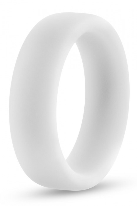 Белое люминесцентное эрекционное кольцо Silicone Glo Cock Ring - Blush Novelties - в Салавате купить с доставкой