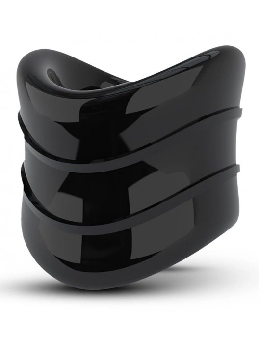 Черное эрекционное кольцо на мошонку Beef Ball Stretcher Snug X Long - Blush Novelties - в Салавате купить с доставкой