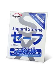 Презерватив Sagami Xtreme Ultrasafe с двойным количеством смазки - 1 шт. - Sagami - купить с доставкой в Салавате