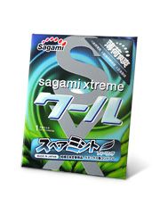 Презерватив Sagami Xtreme Mint с ароматом мяты - 1 шт. - Sagami - купить с доставкой в Салавате