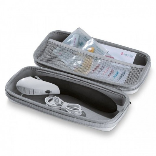 Вибратор с электростимуляцией Sizzling Simon Black Edition - 27 см. - MyStim - купить с доставкой в Салавате