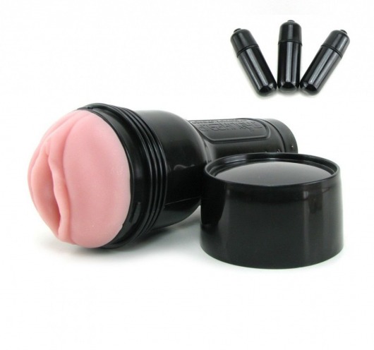 Мастурбатор-вагина Fleshlight - Vibro Pink Lady Touch с вибрацией - Fleshlight - в Салавате купить с доставкой