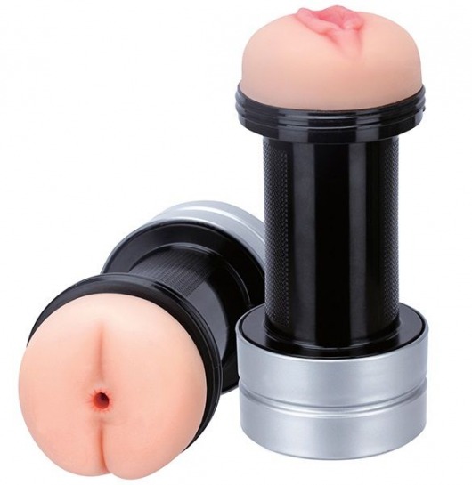 Мастурбатор 2-в-1 REALSTUFF 2 IN 1 HUMMER ANUS   VAGINA: вагина и анус - Dream Toys - в Салавате купить с доставкой