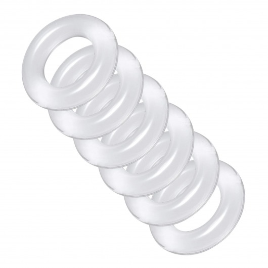 Комплект из 6 прозрачных эрекционных колец Ring Master Custom Ball Stretcher Kit - XR Brands - в Салавате купить с доставкой