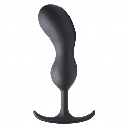 Черный массажер простаты с утяжелителями Premium Silicone Weighted Prostate Plug XL - 20,8 см. - XR Brands - в Салавате купить с доставкой
